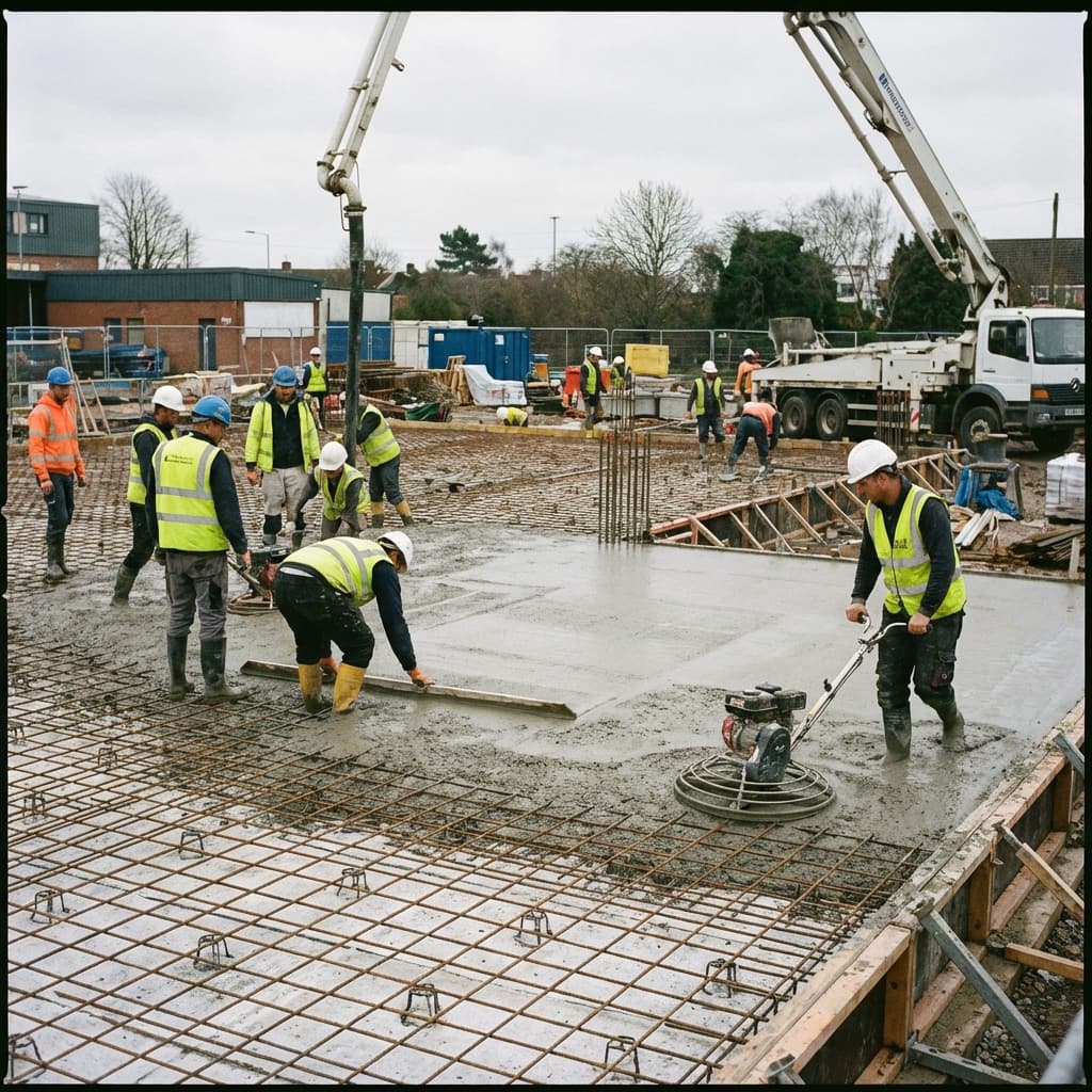 ขั้นตอนการเทพื้นคอนกรีตด้วยตัวเอง แบบมืออาชีพ (ฉบับจับมือทำ)