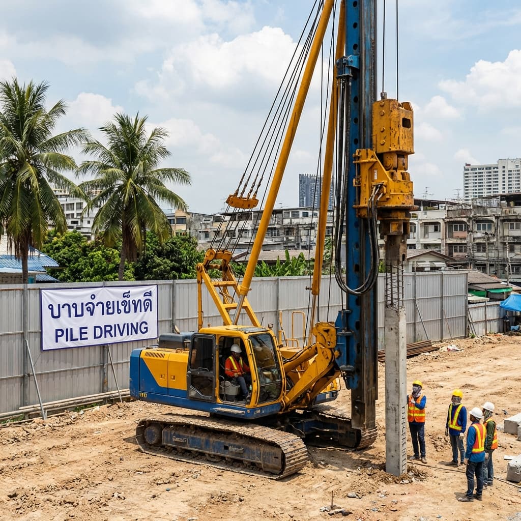 เสาเข็มไมโครไพล์ vs เสาเข็มหกเหลี่ยม เลือกแบบไหนดีสำหรับต่อเติมบ้านในนราธิวาส