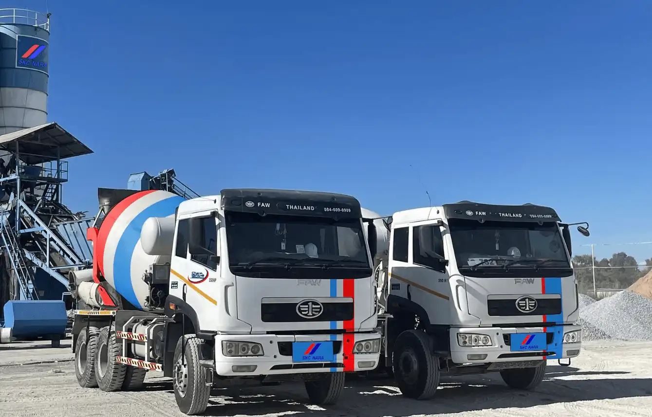 รถโม่คอนกรีตผสมเสร็จ SCG นราธิวาส - S.K. Concrete Nara